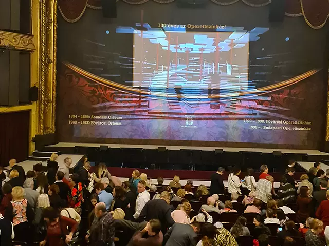Látogatás az Operettszínházba